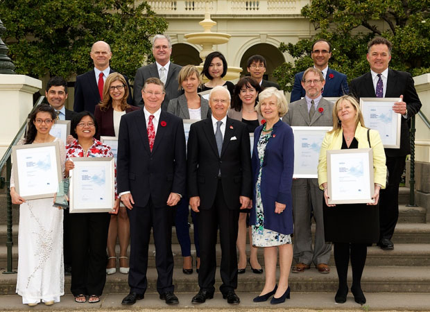 Victorian International Education Award winners with Premier of Victoria and Governor of Victoria at Government House